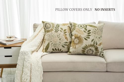 Mika Home Pack of 2 Throw Pillow Covers Decorative Pillow Cases for