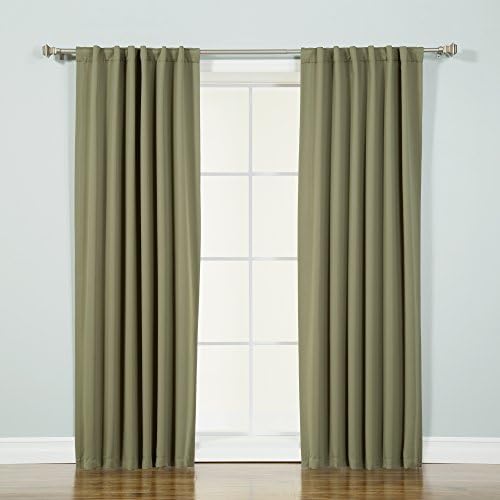 Home Fashion Premium Thermal Insulated Blackout Curtains - Back