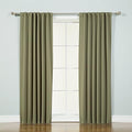 Home Fashion Premium Thermal Insulated Blackout Curtains - Back