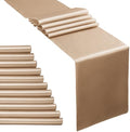 12pcs Taupe Satin Table Runners 12" x 108"