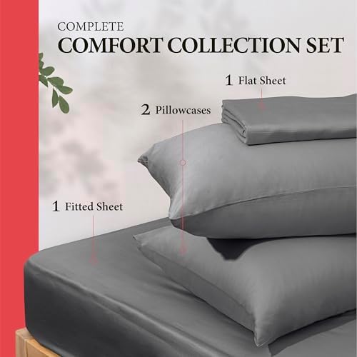 100% Egyptian Cotton King Size Sheet Set - 600 Series Refined
