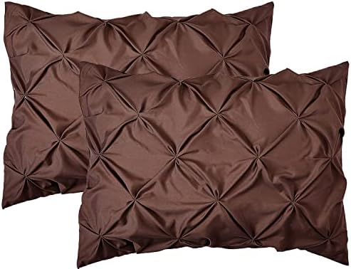 Elegant Comfort 2-Pack Sham Set Pinch Pleat Design, 1500 Premium Hotel