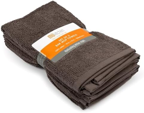 MÜkitchen Premium Terry Cotton Bar Mop Towel | Super Absorant Ribbed