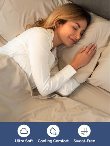 Extra Deep Pocket Split King Size Sheet Set - Breathable & Cooling