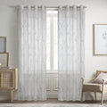 Sheer Grommet Indoor Curtain Panel 112 x 84 in Off-White