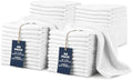 Avalon Towels Ribbed Bar Mop Towels, White Bar Towels, 16x19, Pack of