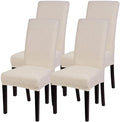 SearchI Jacquard Dining Room Chair Covers Set of 4, Stretch Kitchen