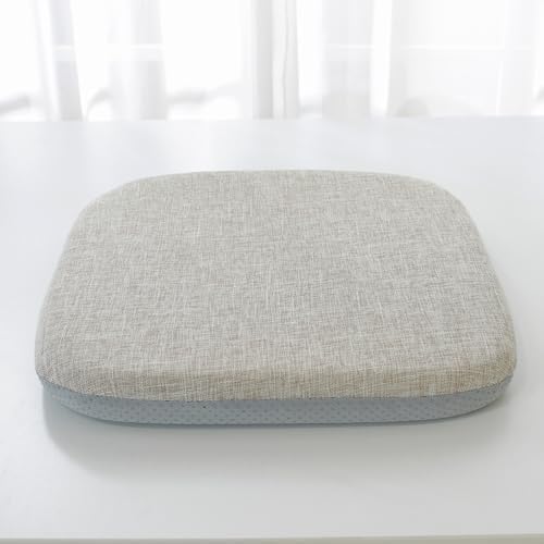 High Resilience Memory Foam Chair Cushion 17"x17"x2" Set of 2 Square