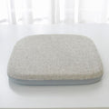 High Resilience Memory Foam Chair Cushion 17"x17"x2" Set of 2 Square