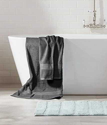 BOUTIQUO 8 Piece Towel Set 100% Ring Spun Cotton, 2 Bath Towels 27x54