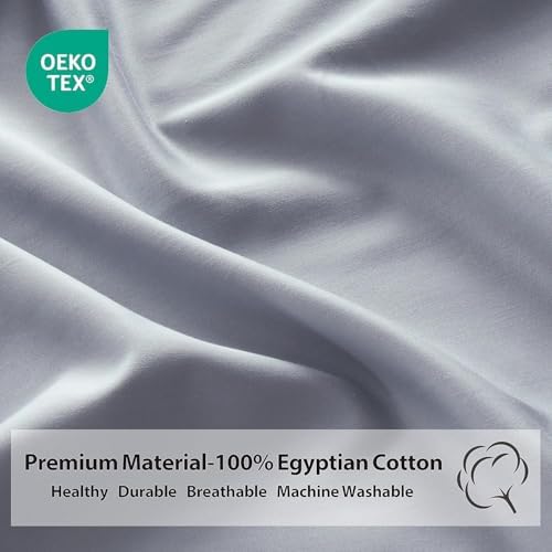 Pillow Cases Queen Size 4 Pcs,100% Egyptian Cotton 400 Thread Count