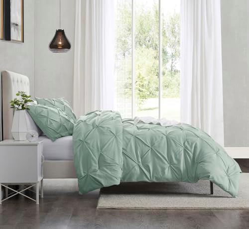 Nestl California King Duvet Cover Sage Green - Soft Double Brushed