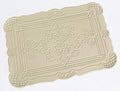 Faux Leather Placemats Set of 6,Embossed,Waterproof Heat Resistant