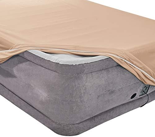 Nestl Taupe Twin XL Deep Pocket Fitted Sheet - 1800 Microfiber, Ultra