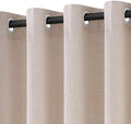 Nanspring Linen Curtains 84 Inches Long for Living Room Grommet