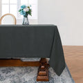 Linen World 100% Linen Tablecloth,Grey Tablecloth 120" x 60"