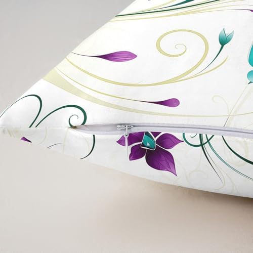 Erosebridal Flying Butterflies Throw Pillow Covers Set of 2,Botanical