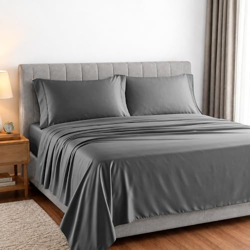 Carressa Linen Egyptian Cotton Sheets King Size - Luxury 1500 Series
