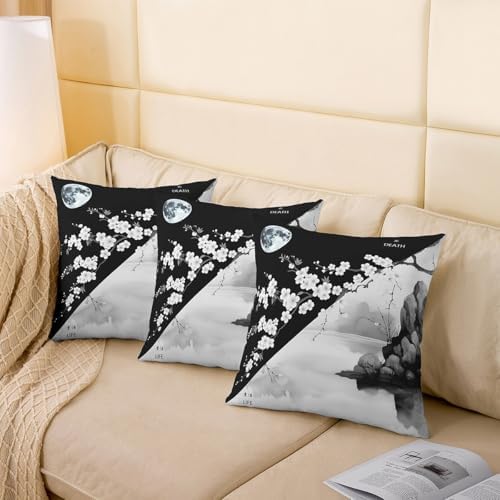 jejeloiu Cherry Blossoms Throw Pillow Covers 22 x 22-Inch Kids