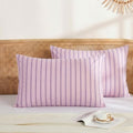Merryword 100% Cotton Pillow Cases, Standard Size Pillowcases, Pink &