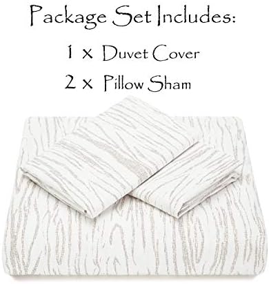 Chanasya Premium Woodgrain Duvet Cover Set - Duvet Cover (104” x 90”)