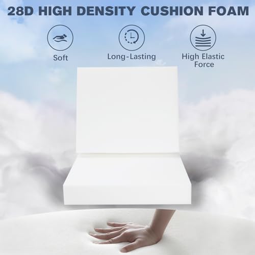 Favoyard Outdoor Deep Seat Cushion Set, 22 x 22 Inch, Beige