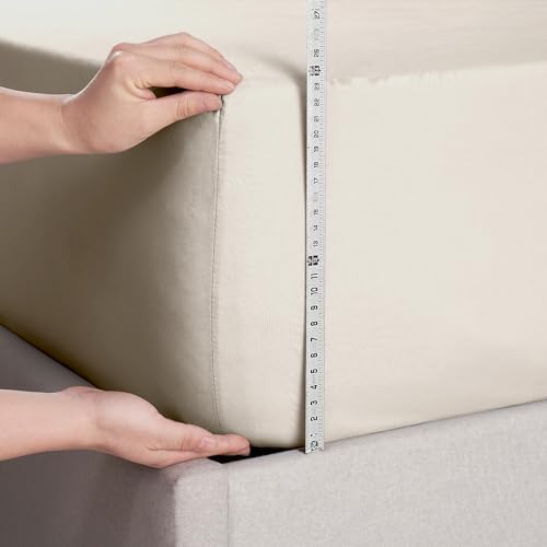 Nestl Extra Deep Pocket Twin XL Fitted Sheet, Dorm College Bottom