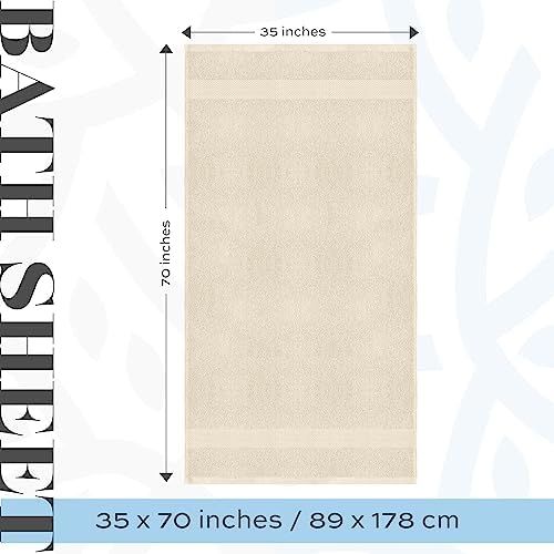 White Classic 6 Luxury Ivory Hand Towels 16 x 30 and 2 Luxury Ivory