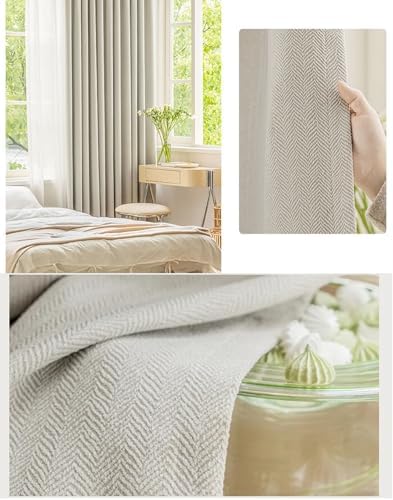 Beydodo 108 Inch Blackout Curtains 2 Panel Set, Bedroom Darkening