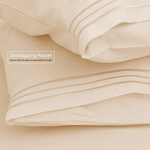 Nestl Queen Sheet Set - 6 PC Soft Microfiber Deep Pocket Queen Bed