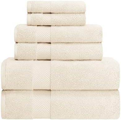 SUPERIOR Zero Twist 100% Cotton Bathroom Towels, Super Soft, Fluffy