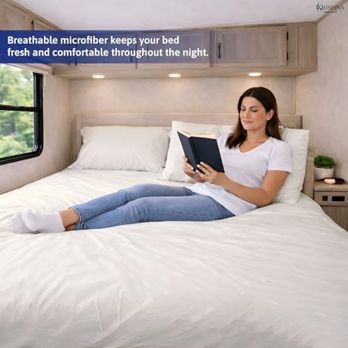 KRISHNA Premium Sheet Set Full Size 54"x75", Microfiber Bed Sheets