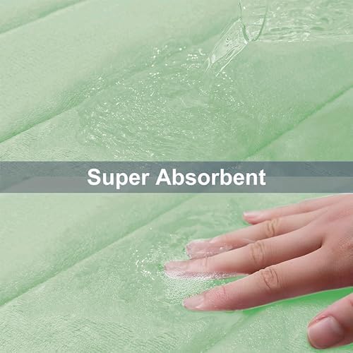 Buganda Meomry Foam Bathroom Mat and Toilet Rugs U-Shaped 4 Pieces, 2