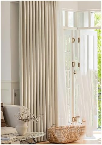 Beydodo Bedroom Curtains 63 Inches Long, Window Curtains Blackout for