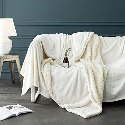 LBRO2M Sherpa Fleece Bed Blanket Super Soft Plush Warm Throw King