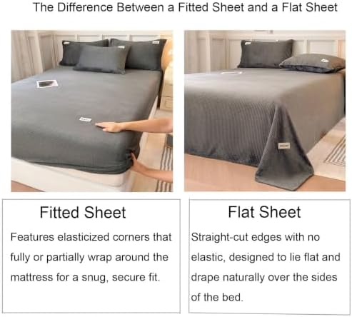 Flat Sheet Cotton King Size for Bedroom,Solid Color, 96 x 106 in