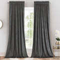 Royal Hotel Velvet Blackout Curtain Panels Top Rod Pocket Heavyweight