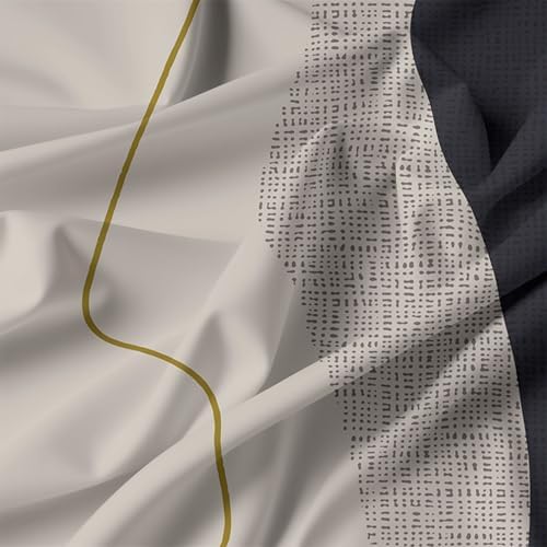 Kids Beige Bedding Duvet Cover Set King Size Teenager Geometric