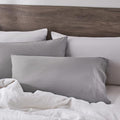 Easy Care Microfiber Pillowcases, Gray, Standard Size, Pack of 2