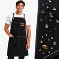Toyvian Unisex Chef Apron with Pockets, Water & Oil Resistant for