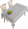 Vintage Key Pattern Grey Linen Rectangle Tablecloth 60x120