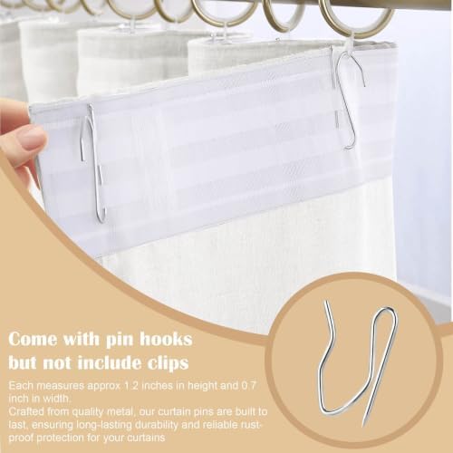 2 Panels Semi Sheer Linen Back Tab Curtains for Living Room, 40"W x