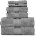 Starleads Luxurious 100% Hygro Cotton 6 Piece Towel Set | Quick Dry