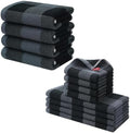 Homaxy 100% Cotton Waffle Weave Check Plaid Kitchen Towels