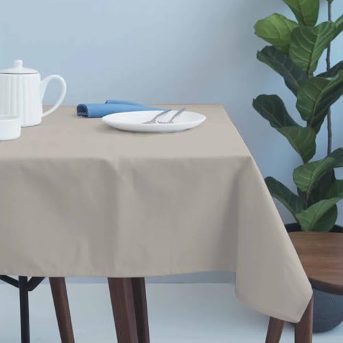 Light Grey Table Cloth Waterproof Tablecloths, Modern Farmhouse Solid