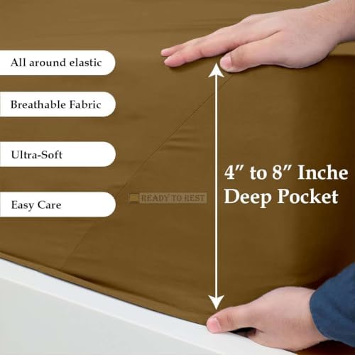 Ready To Rest 3 Piece Queen Sheet Set - Lightweight Bed Sheets