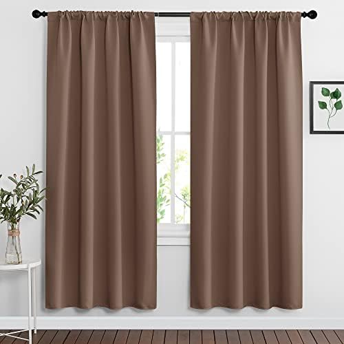RYB HOME Blackout Curtains for Bedroom Living Room Nursery 72 inches