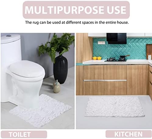 Home Weavers Modesto Collection 100% Cotton Tufted Bath Rugs, Extra