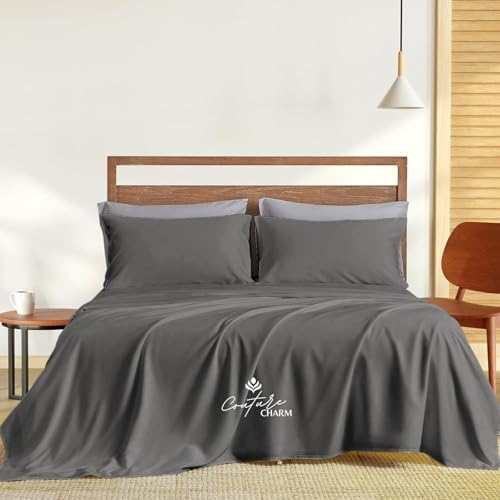 Egyptian Cotton King Size Sheet Set, 4-Piece, 1000 Series Sateen