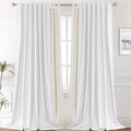 H.VERSAILTEX 2 Panels 52X84 inch Long Back Tap 100% Blackout Natural